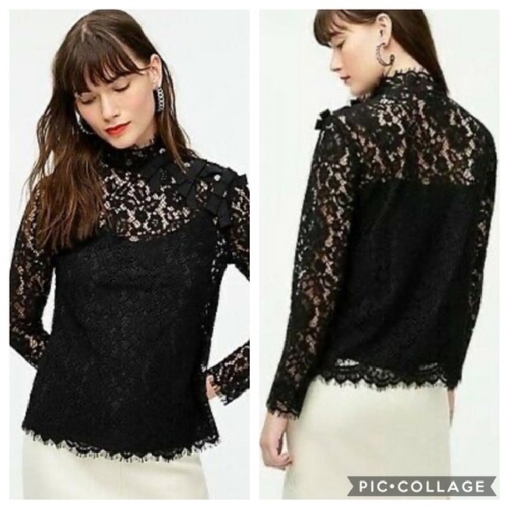 J Crew Lace Shirt - Sz 8